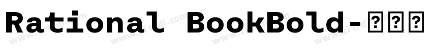 Rational BookBold字体转换